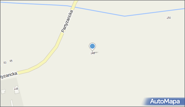 Michów, Partyzancka, 148, mapa Michów