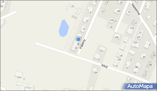 Mierzyn, Pauliny, 16a-16, mapa Mierzyn