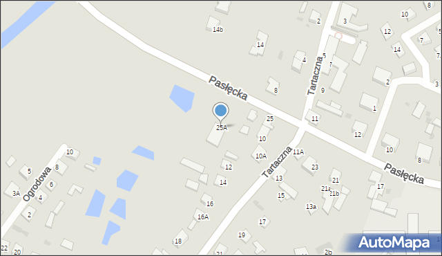 Miłomłyn, Pasłęcka, 25A, mapa Miłomłyn
