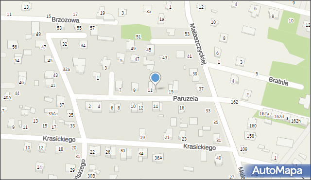 Mińsk Mazowiecki, Paruzela Janka, 13, mapa Mińsk Mazowiecki