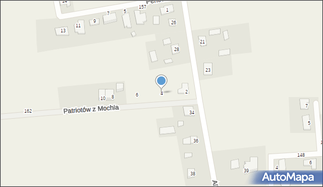 Mochle, Patriotów z Mochla, 4, mapa Mochle