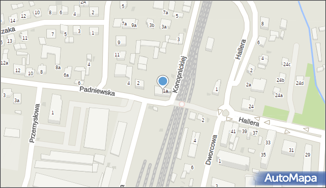 Mogilno, Padniewska, 2a, mapa Mogilno