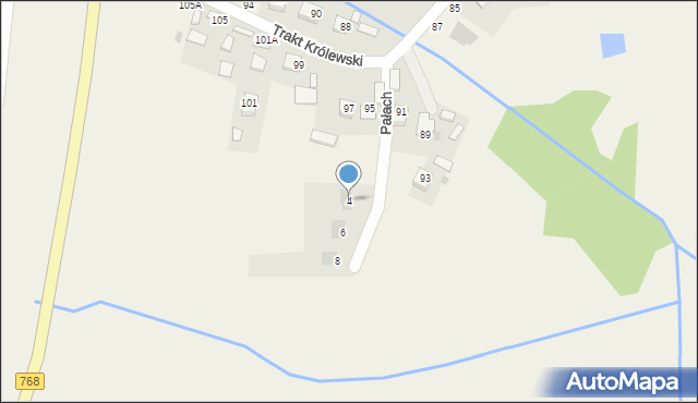 Mokrzyska, Pałach Weroniki, 4, mapa Mokrzyska