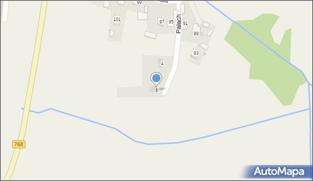 Mokrzyska, Pałach Weroniki, 8, mapa Mokrzyska