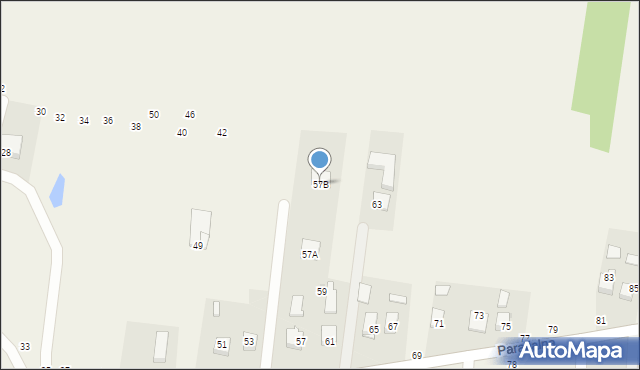 Mokrzyska, Parafialna, 57B, mapa Mokrzyska