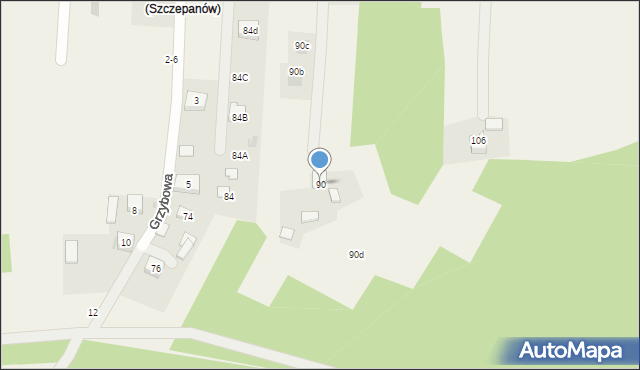 Mokrzyska, Parafialna, 90, mapa Mokrzyska