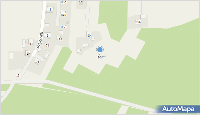 Mokrzyska, Parafialna, 90d, mapa Mokrzyska