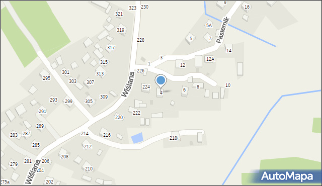 Mokrzyska, Pasternik, 4, mapa Mokrzyska