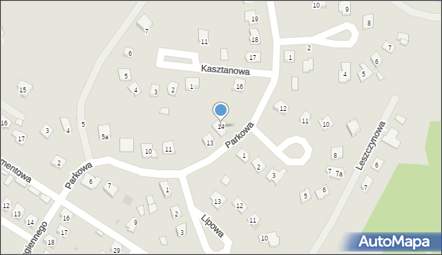 Morawica, Parkowa, 14, mapa Morawica