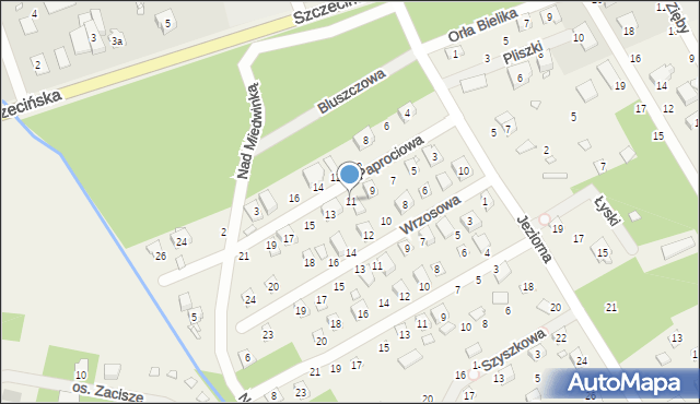 Morzyczyn, Paprociowa, 11, mapa Morzyczyn