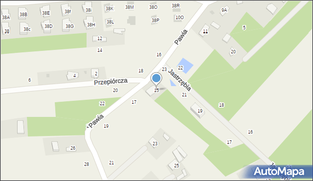 Mościska, Pawia, 15, mapa Mościska