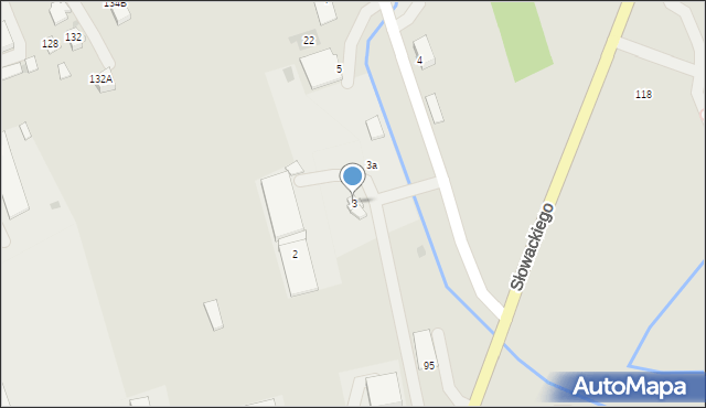 Myślenice, Partyzantów, 3, mapa Myślenice