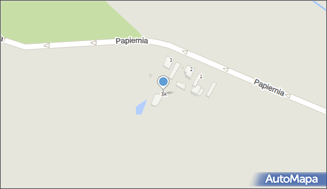 Myszków, Papiernia, 3A, mapa Myszków