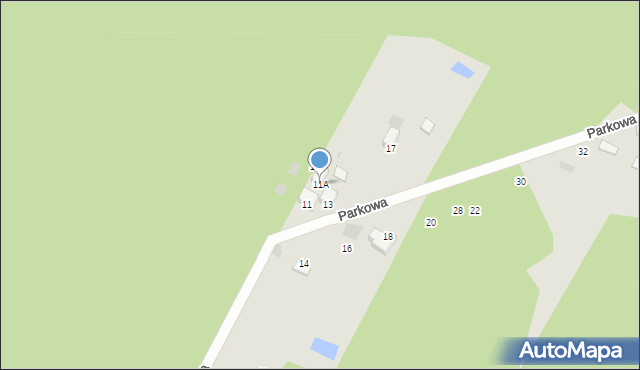 Myszków, Parkowa, 11A, mapa Myszków