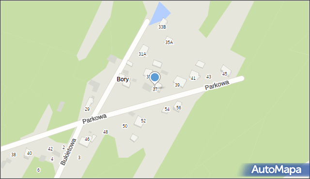 Myszków, Parkowa, 37, mapa Myszków
