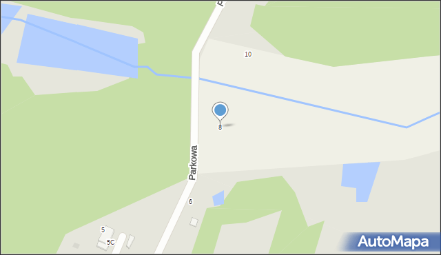 Myszków, Parkowa, 8, mapa Myszków