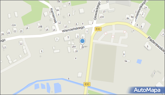 Nałęczów, Paderewskiego Ignacego Jana, 16, mapa Nałęczów