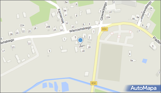 Nałęczów, Paderewskiego Ignacego Jana, 16A, mapa Nałęczów