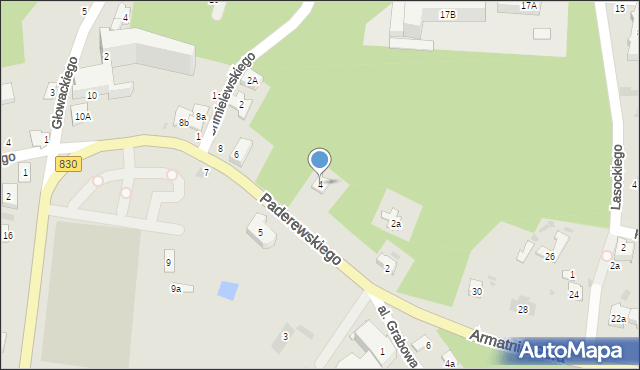 Nałęczów, Paderewskiego Ignacego Jana, 4, mapa Nałęczów