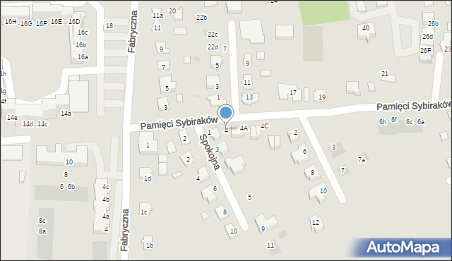 Namysłów, Pamięci Sybiraków, 4, mapa Namysłów