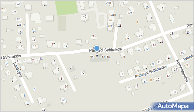 Namysłów, Pamięci Sybiraków, 6f, mapa Namysłów
