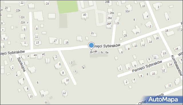 Namysłów, Pamięci Sybiraków, 6h, mapa Namysłów