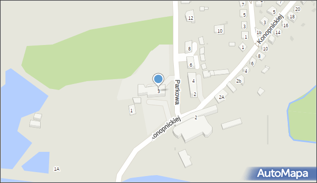 Namysłów, Parkowa, 3, mapa Namysłów