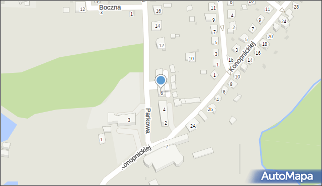 Namysłów, Parkowa, 6, mapa Namysłów