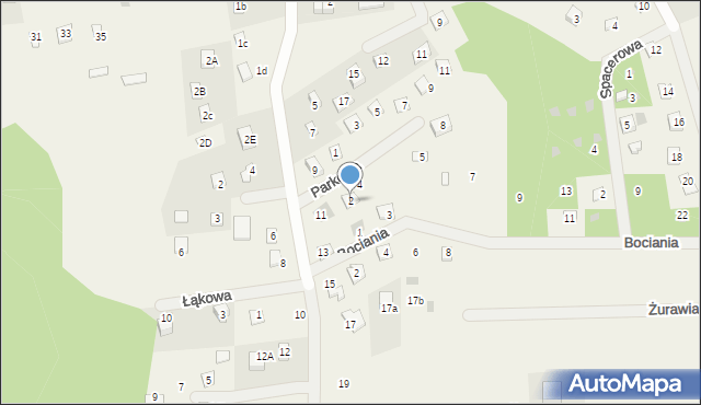 Narty, Parkowa, 2, mapa Narty