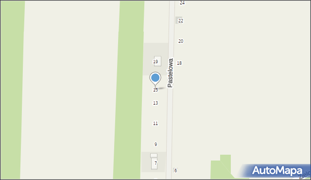 Natalin, Pastelowa, 15, mapa Natalin