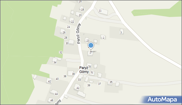 Nowa Góra, Paryż Górny, 27, mapa Nowa Góra