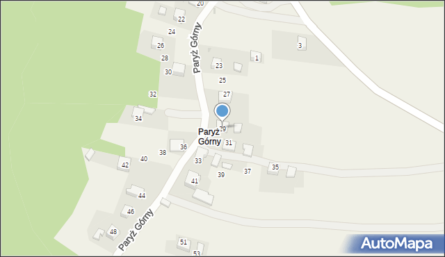 Nowa Góra, Paryż Górny, 29, mapa Nowa Góra