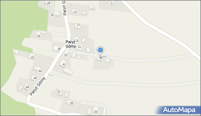 Nowa Góra, Paryż Górny, 35, mapa Nowa Góra