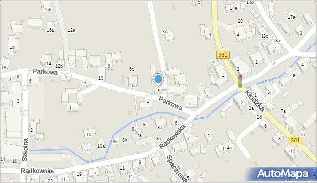 Nowa Ruda, Parkowa, 6, mapa Nowa Ruda