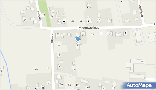 Nowa Wieś, Paderewskiego Ignacego Jana, 17, mapa Nowa Wieś