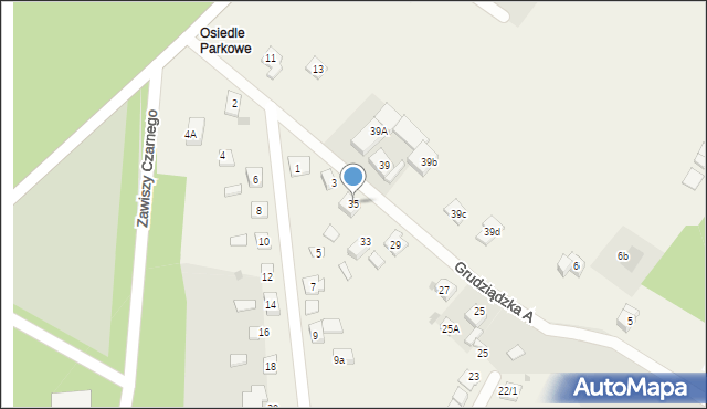 Nowa Wieś, Parkowa-Osiedle, 35, mapa Nowa Wieś