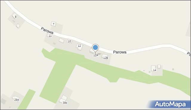 Nowa Wieś, Parowa, 12A, mapa Nowa Wieś