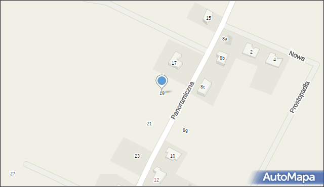 Nowa Wieś Malborska, Panoramiczna, 19, mapa Nowa Wieś Malborska