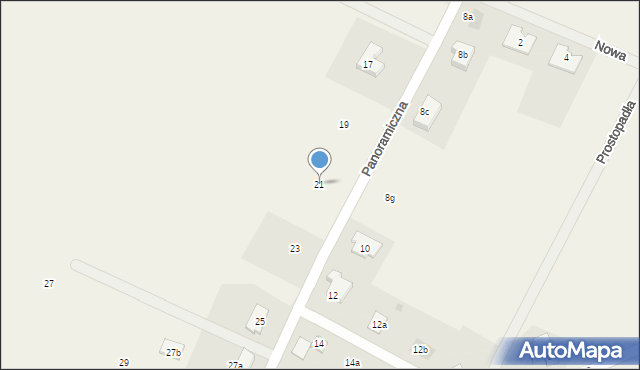 Nowa Wieś Malborska, Panoramiczna, 21, mapa Nowa Wieś Malborska
