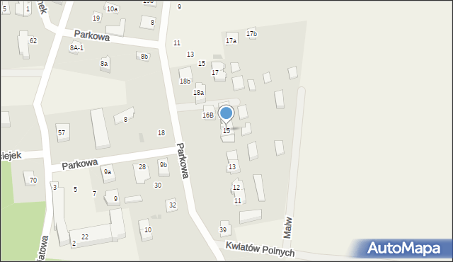 Nowe Bielice, Parkowa, 29, mapa Nowe Bielice