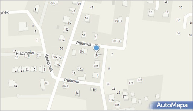 Nowe Bielice, Parkowa, 4, mapa Nowe Bielice