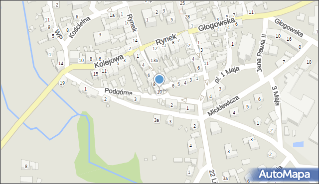 Nowe Miasteczko, Paderewskiego Ignacego Jana, 10, mapa Nowe Miasteczko