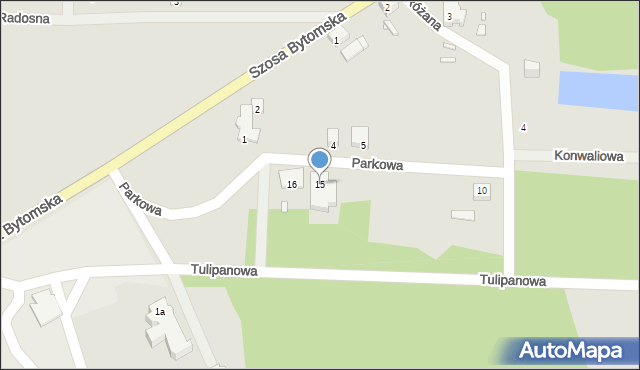 Nowe Miasteczko, Parkowa, 15, mapa Nowe Miasteczko