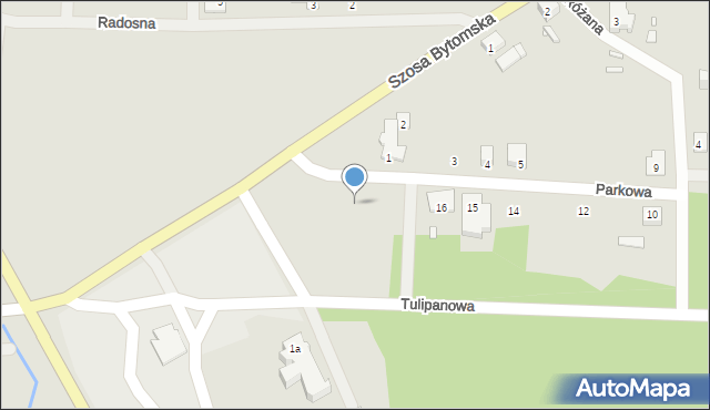 Nowe Miasteczko, Parkowa, 18, mapa Nowe Miasteczko