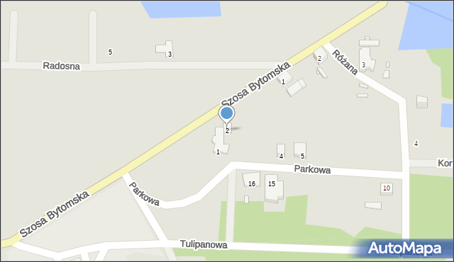 Nowe Miasteczko, Parkowa, 2, mapa Nowe Miasteczko