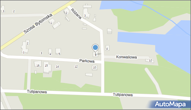 Nowe Miasteczko, Parkowa, 9, mapa Nowe Miasteczko