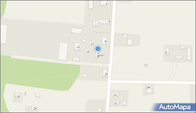 Nowe Miszewo, Pałacowa, 16, mapa Nowe Miszewo