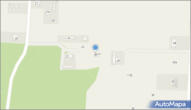 Nowe Miszewo, Pałacowa, 25, mapa Nowe Miszewo