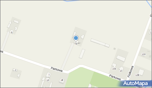 Nowe Paski, Parkowa, 16, mapa Nowe Paski