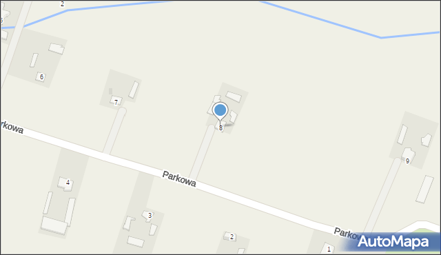 Nowe Paski, Parkowa, 18, mapa Nowe Paski